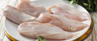 How many calories are in boiled chicken breast?