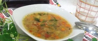 Dietary lentil soup