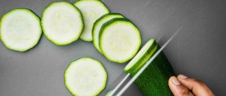 What is the calorie content of zucchini?