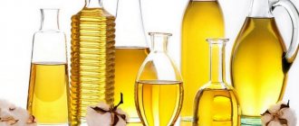 Calorie content of vegetable oil