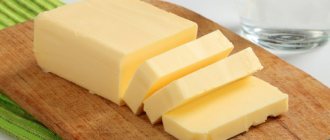 Calorie content of butter
