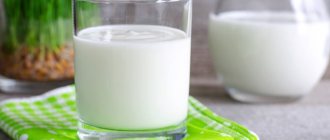 Kefir in a glass