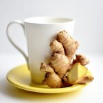 Mug and ginger root