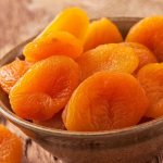 The dried apricots should be dark orange in color.