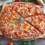 Whole wheat flour pizza without yeast