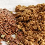 Healthy products: fiber from ground flax seeds is beneficial