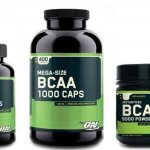 BCAA preparation in capsules and powder