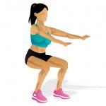 Squats help strengthen your knee joints.