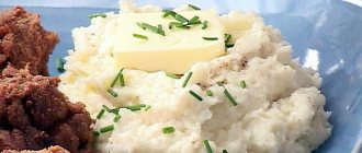Cauliflower puree: recipe