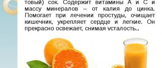 Orange juice. Calorie content per 100 grams, 250 ml, benefits, harms of freshly squeezed with and without pulp 