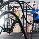 training with ropes for crossfit