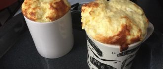 cottage cheese soufflé in the microwave