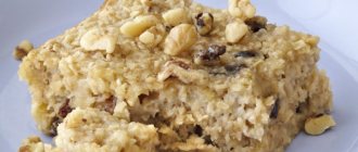 Baking from oatmeal without flour. Dietary recipes in a slow cooker, oven. Photo 